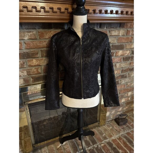 Linear Jackets & Blazers - Linear Goth Lace Jacket Size XS NWT